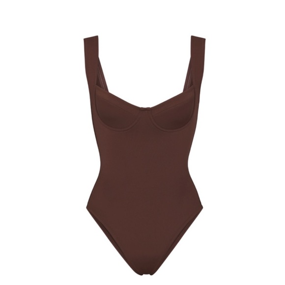 SKIMS Brown One Piece Swimsuit | Size Large | NWT - Picture 1 of 8